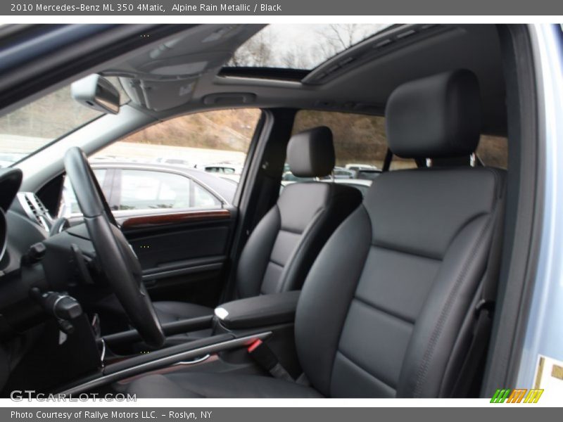 Alpine Rain Metallic / Black 2010 Mercedes-Benz ML 350 4Matic