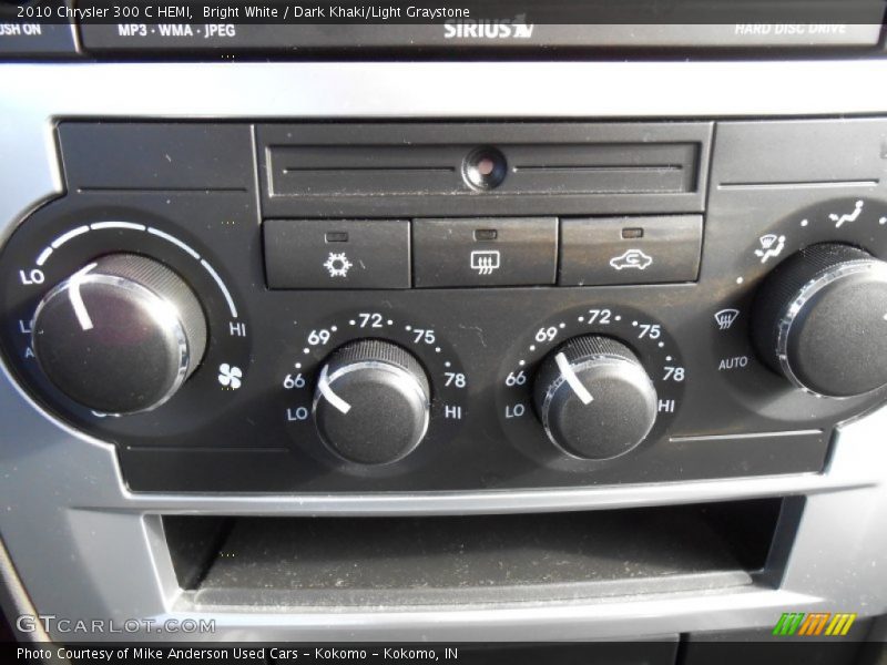 Bright White / Dark Khaki/Light Graystone 2010 Chrysler 300 C HEMI