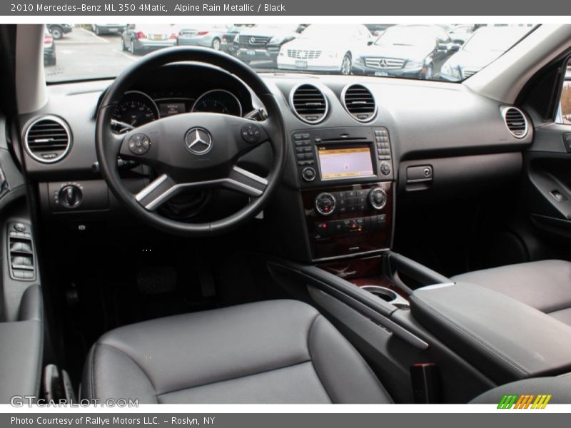 Alpine Rain Metallic / Black 2010 Mercedes-Benz ML 350 4Matic