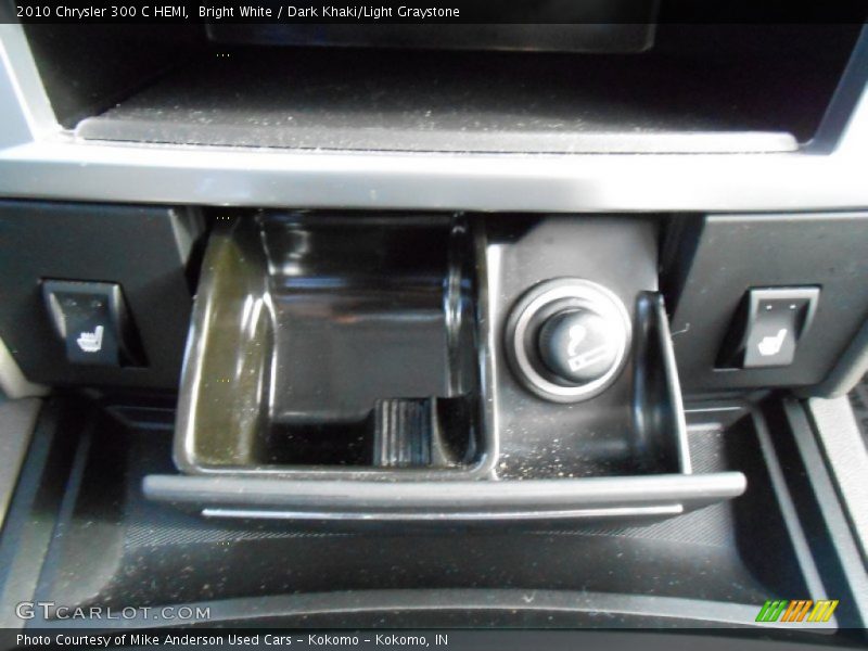 Bright White / Dark Khaki/Light Graystone 2010 Chrysler 300 C HEMI