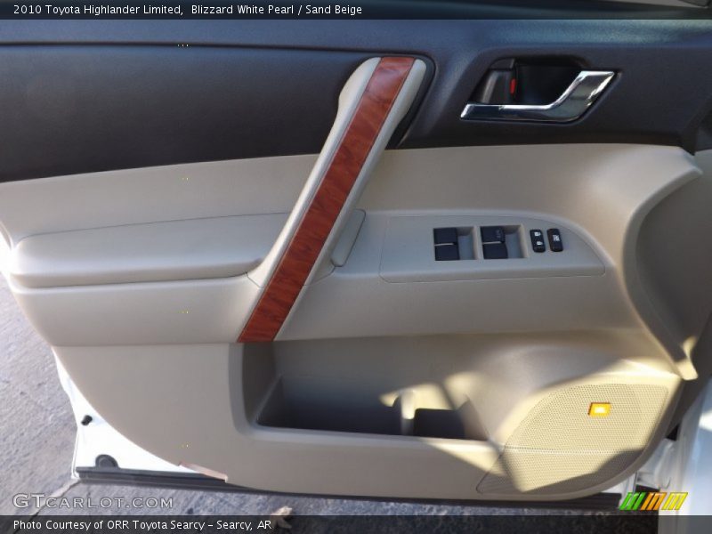 Blizzard White Pearl / Sand Beige 2010 Toyota Highlander Limited