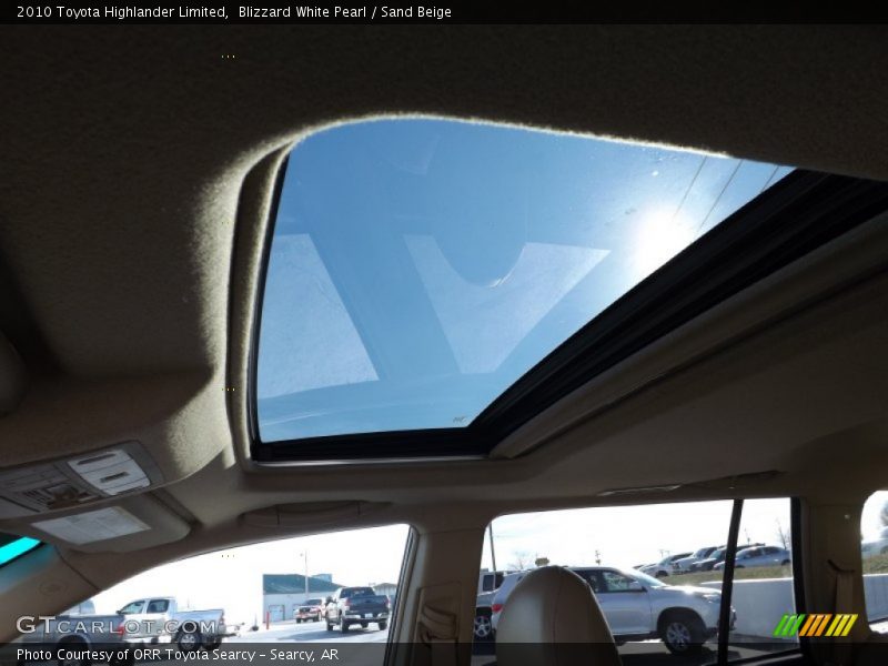 Blizzard White Pearl / Sand Beige 2010 Toyota Highlander Limited