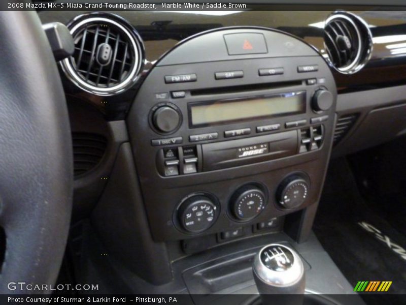 Marble White / Saddle Brown 2008 Mazda MX-5 Miata Grand Touring Roadster