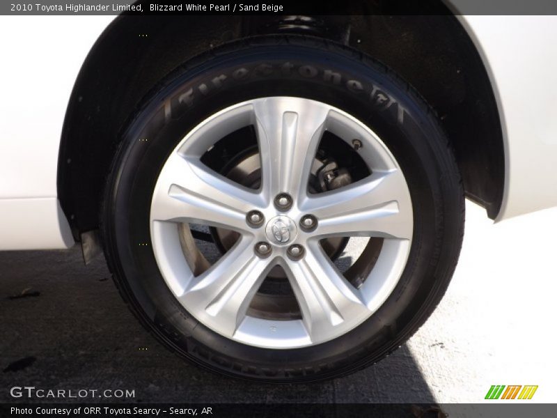 Blizzard White Pearl / Sand Beige 2010 Toyota Highlander Limited
