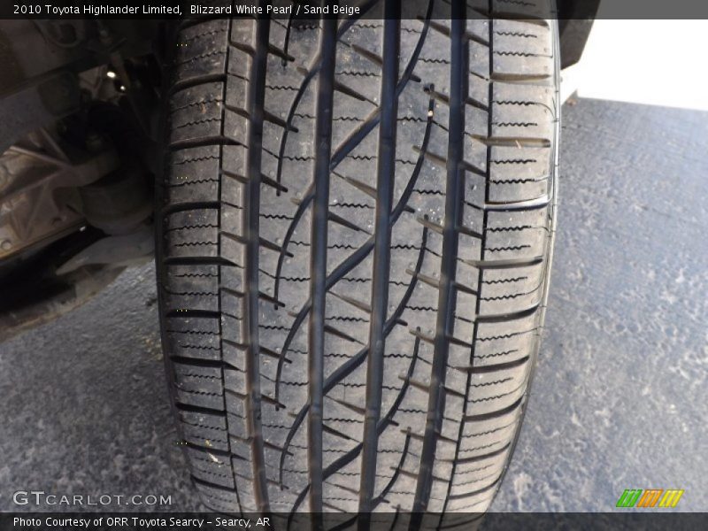 Blizzard White Pearl / Sand Beige 2010 Toyota Highlander Limited
