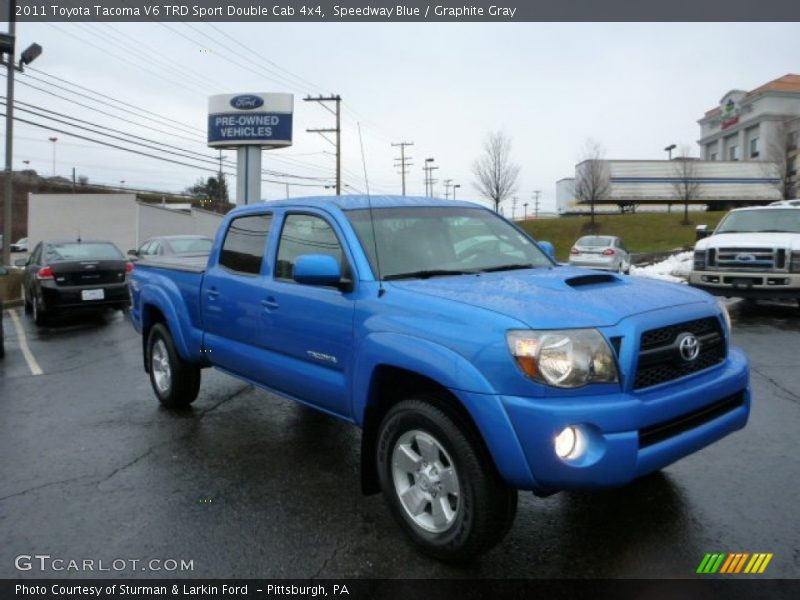 Speedway Blue / Graphite Gray 2011 Toyota Tacoma V6 TRD Sport Double Cab 4x4