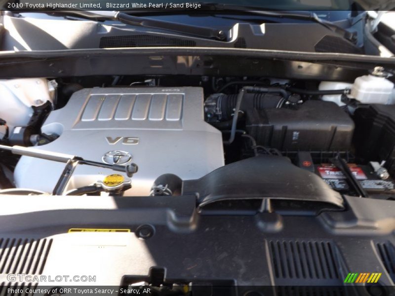Blizzard White Pearl / Sand Beige 2010 Toyota Highlander Limited