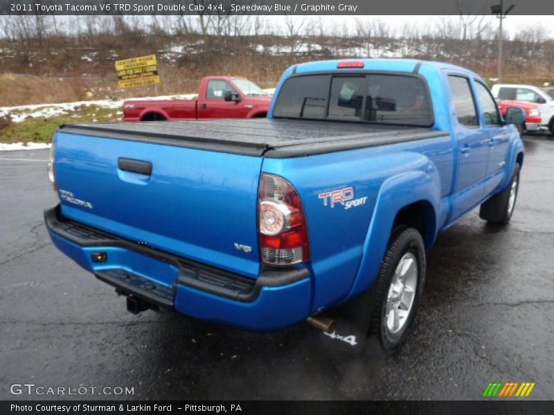 Speedway Blue / Graphite Gray 2011 Toyota Tacoma V6 TRD Sport Double Cab 4x4