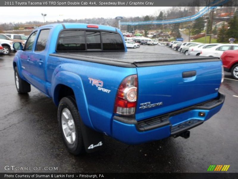 Speedway Blue / Graphite Gray 2011 Toyota Tacoma V6 TRD Sport Double Cab 4x4