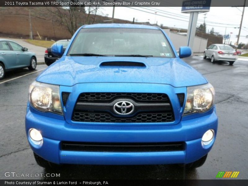 Speedway Blue / Graphite Gray 2011 Toyota Tacoma V6 TRD Sport Double Cab 4x4