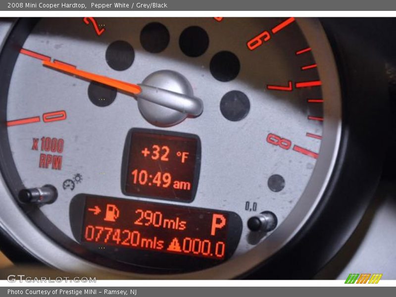 Pepper White / Grey/Black 2008 Mini Cooper Hardtop