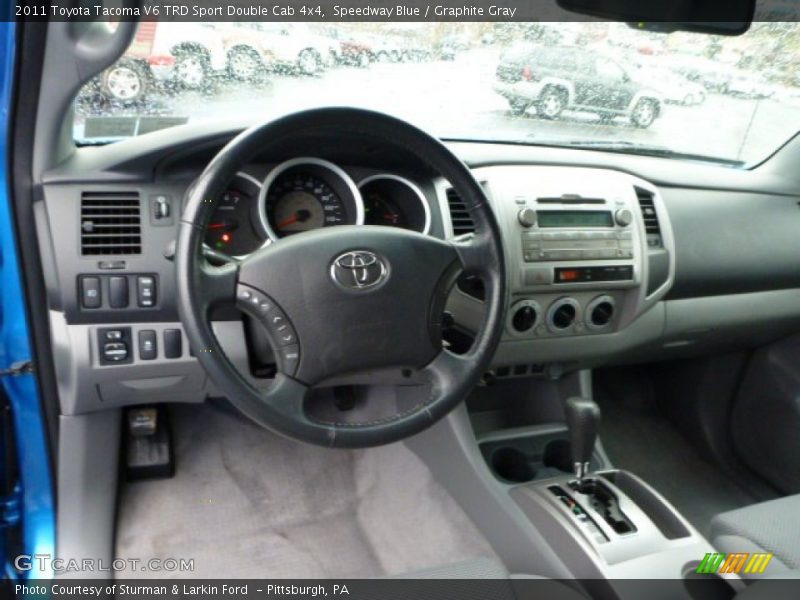 Speedway Blue / Graphite Gray 2011 Toyota Tacoma V6 TRD Sport Double Cab 4x4