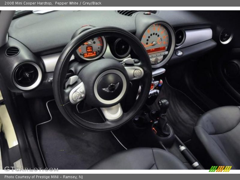 Pepper White / Grey/Black 2008 Mini Cooper Hardtop
