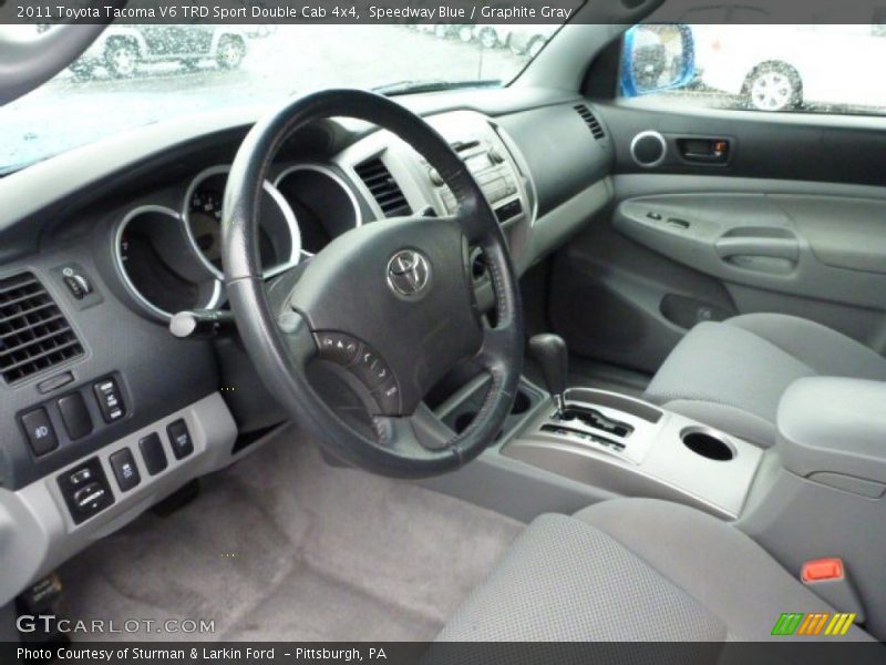 Speedway Blue / Graphite Gray 2011 Toyota Tacoma V6 TRD Sport Double Cab 4x4