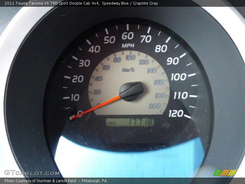 Speedway Blue / Graphite Gray 2011 Toyota Tacoma V6 TRD Sport Double Cab 4x4