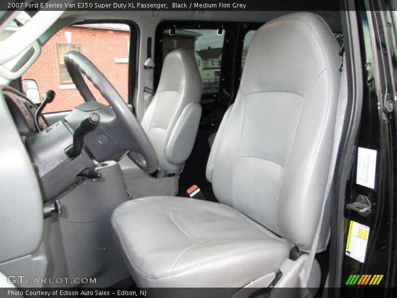 Black / Medium Flint Grey 2007 Ford E Series Van E350 Super Duty XL Passenger
