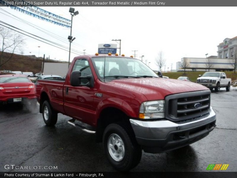 Toreador Red Metallic / Medium Flint Grey 2003 Ford F250 Super Duty XL Regular Cab 4x4