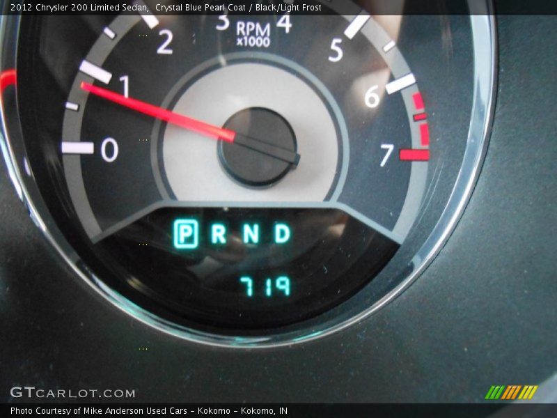 Crystal Blue Pearl Coat / Black/Light Frost 2012 Chrysler 200 Limited Sedan