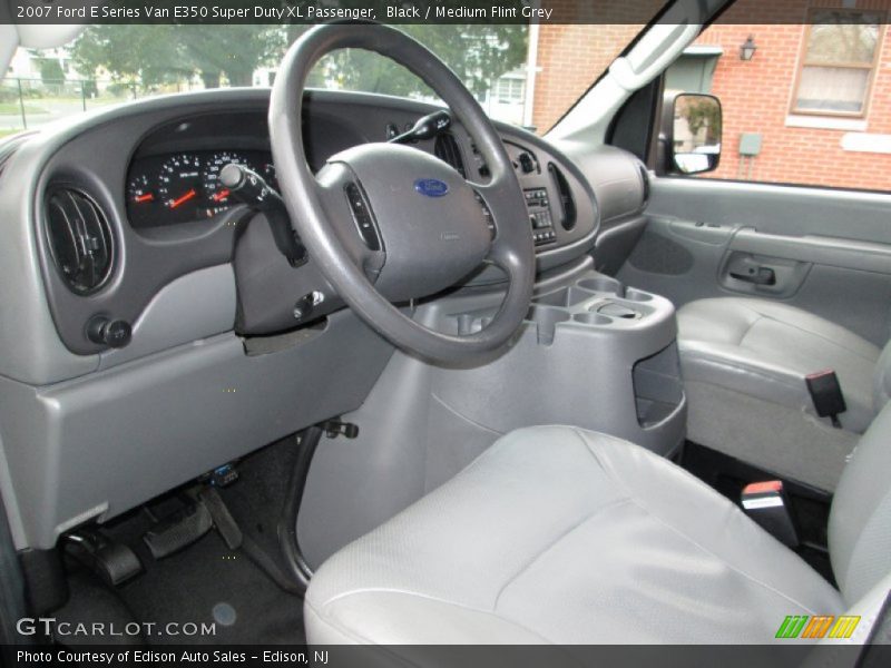 Black / Medium Flint Grey 2007 Ford E Series Van E350 Super Duty XL Passenger