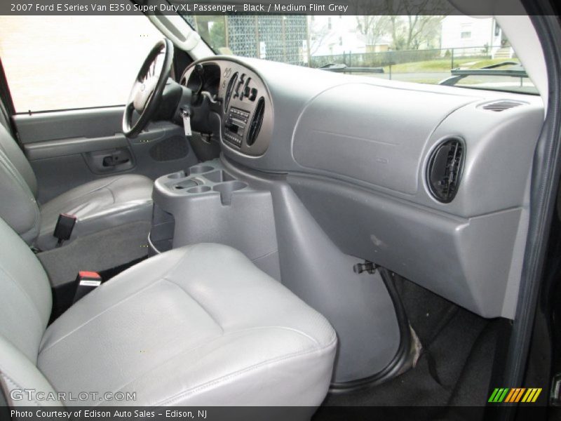 Black / Medium Flint Grey 2007 Ford E Series Van E350 Super Duty XL Passenger