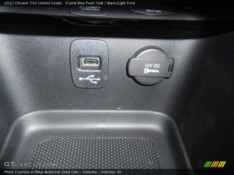 Crystal Blue Pearl Coat / Black/Light Frost 2012 Chrysler 200 Limited Sedan