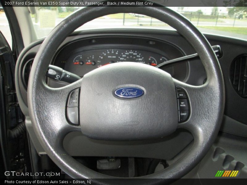 Black / Medium Flint Grey 2007 Ford E Series Van E350 Super Duty XL Passenger