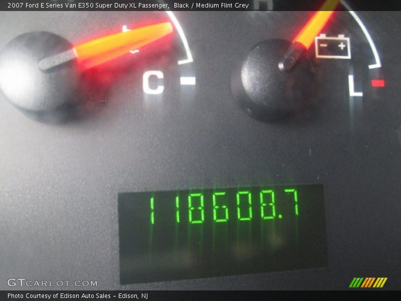 Black / Medium Flint Grey 2007 Ford E Series Van E350 Super Duty XL Passenger