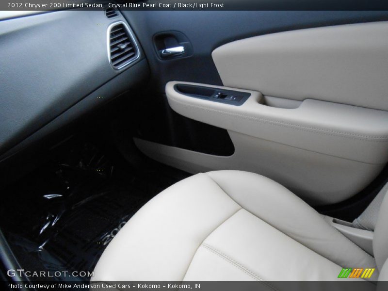 Crystal Blue Pearl Coat / Black/Light Frost 2012 Chrysler 200 Limited Sedan