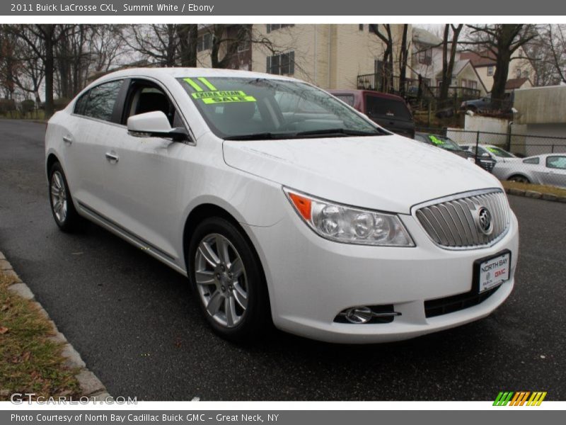 Summit White / Ebony 2011 Buick LaCrosse CXL