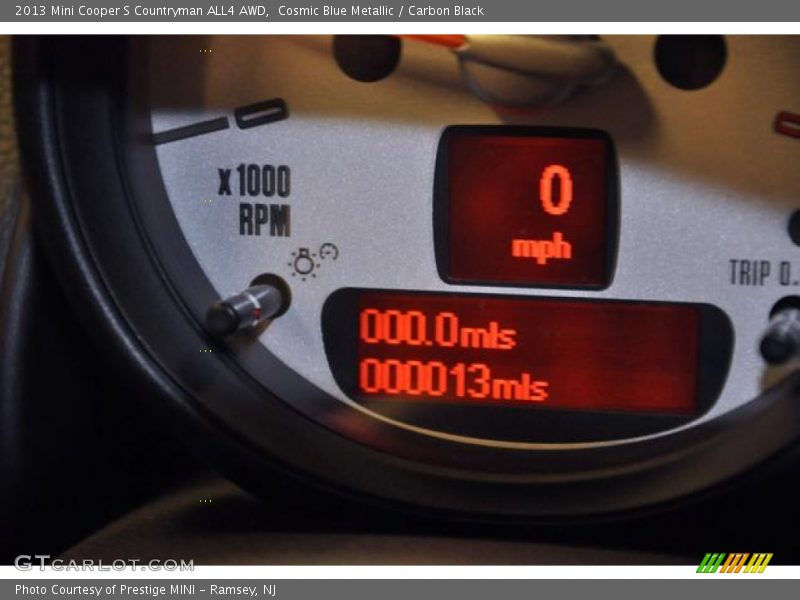 Cosmic Blue Metallic / Carbon Black 2013 Mini Cooper S Countryman ALL4 AWD