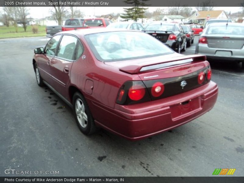 Sport Red Metallic / Medium Gray 2005 Chevrolet Impala