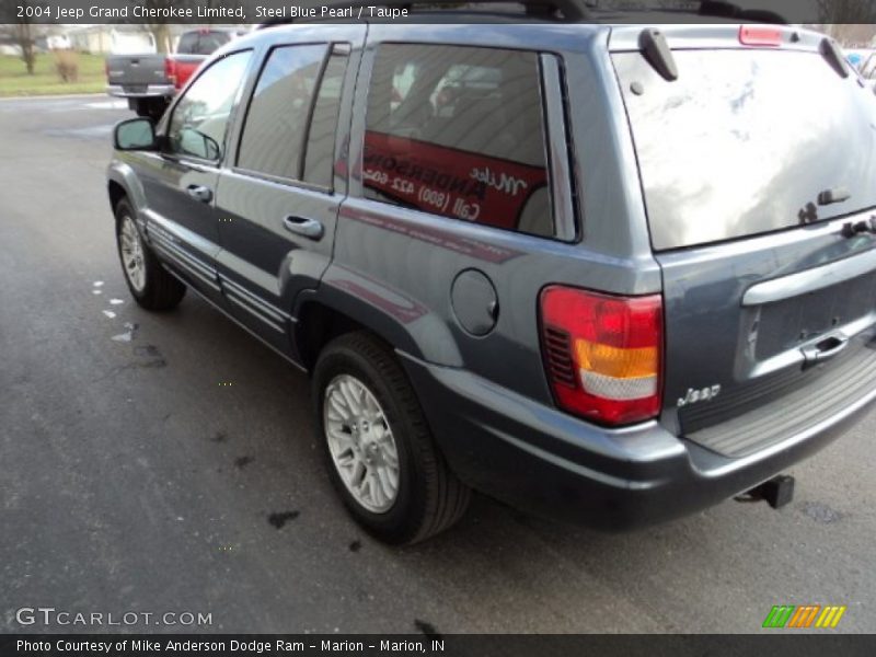 Steel Blue Pearl / Taupe 2004 Jeep Grand Cherokee Limited