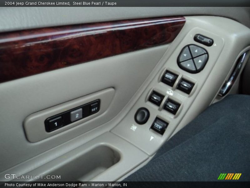 Steel Blue Pearl / Taupe 2004 Jeep Grand Cherokee Limited