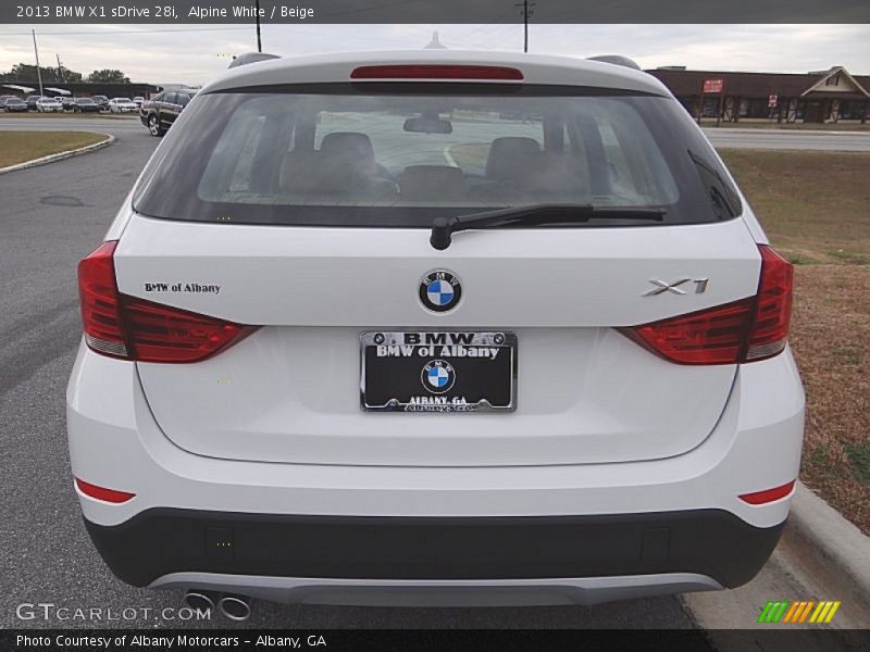 Alpine White / Beige 2013 BMW X1 sDrive 28i