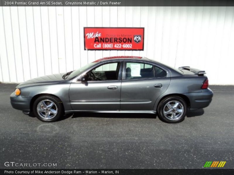 Greystone Metallic / Dark Pewter 2004 Pontiac Grand Am SE Sedan