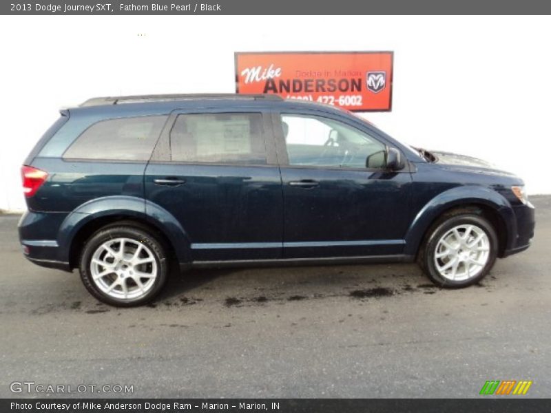 Fathom Blue Pearl / Black 2013 Dodge Journey SXT