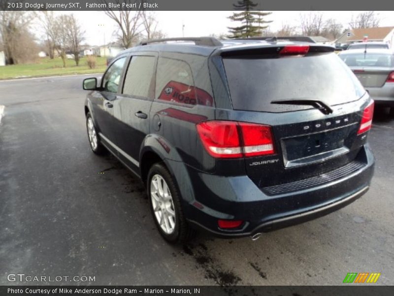 Fathom Blue Pearl / Black 2013 Dodge Journey SXT