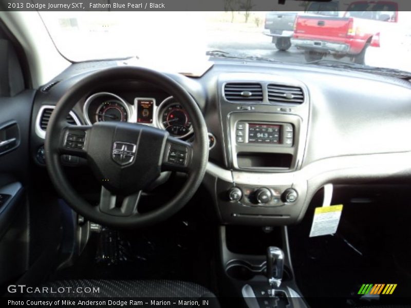 Fathom Blue Pearl / Black 2013 Dodge Journey SXT