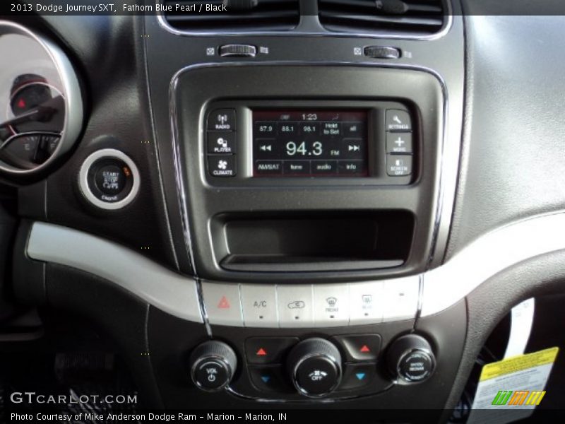 Fathom Blue Pearl / Black 2013 Dodge Journey SXT