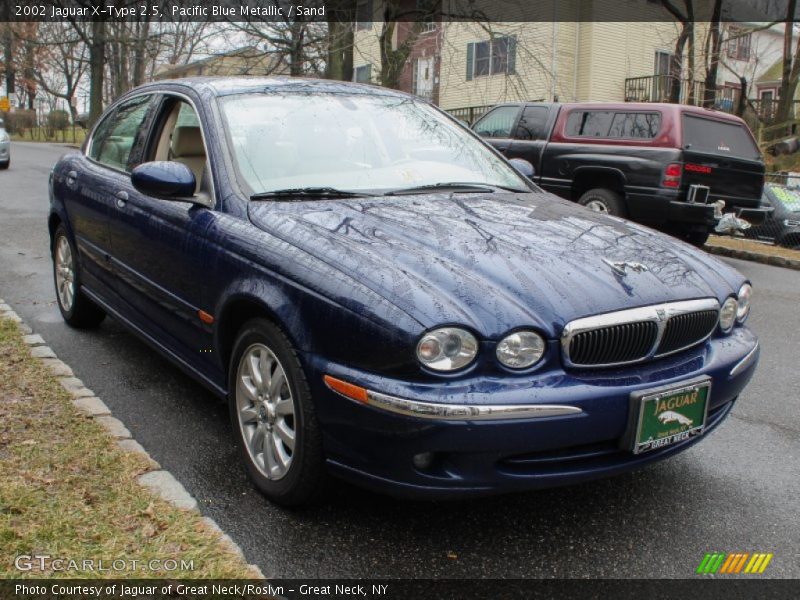 Pacific Blue Metallic / Sand 2002 Jaguar X-Type 2.5