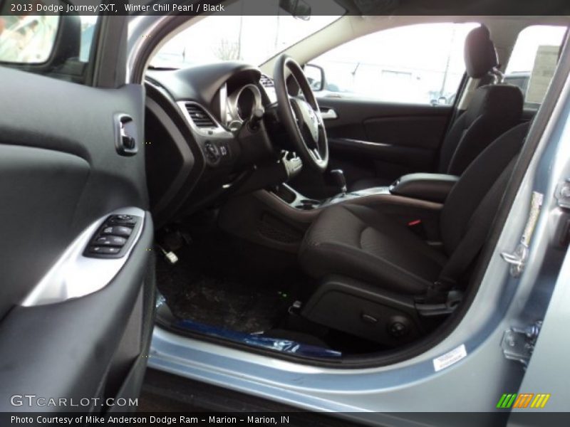 Winter Chill Pearl / Black 2013 Dodge Journey SXT