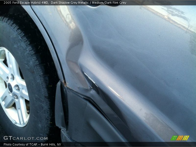 Dark Shadow Grey Metallic / Medium/Dark Flint Grey 2005 Ford Escape Hybrid 4WD
