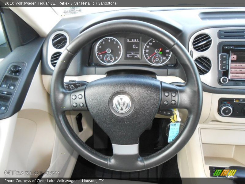 Reflex Silver Metallic / Sandstone 2010 Volkswagen Tiguan SE