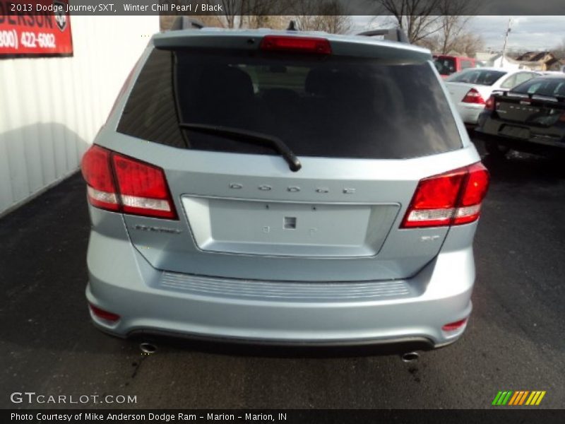 Winter Chill Pearl / Black 2013 Dodge Journey SXT