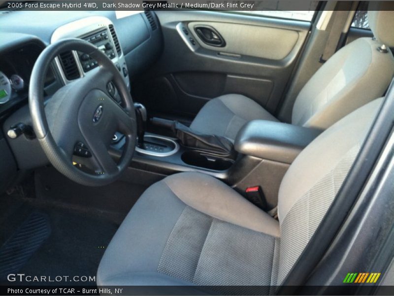 Dark Shadow Grey Metallic / Medium/Dark Flint Grey 2005 Ford Escape Hybrid 4WD