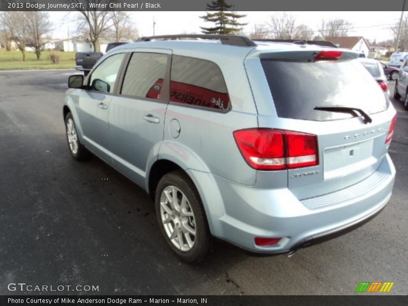 Winter Chill Pearl / Black 2013 Dodge Journey SXT