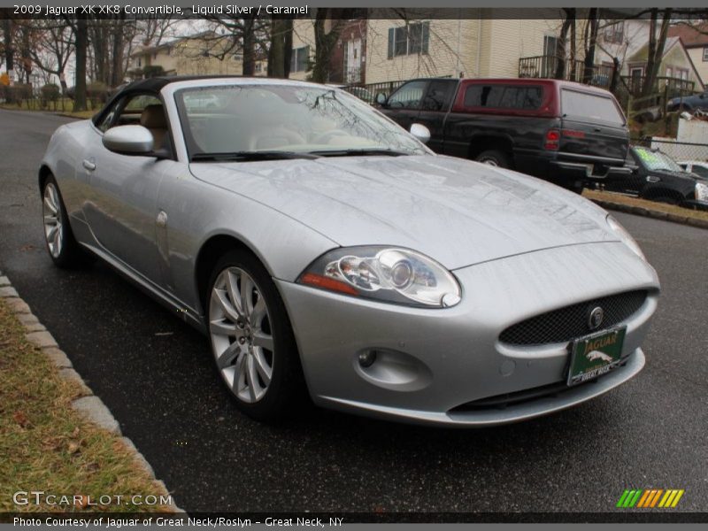 Liquid Silver / Caramel 2009 Jaguar XK XK8 Convertible