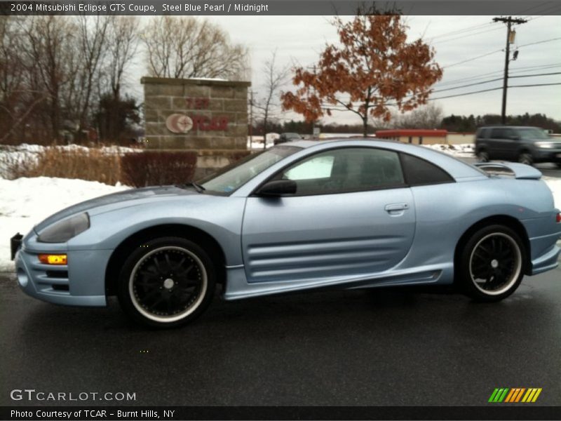 Steel Blue Pearl / Midnight 2004 Mitsubishi Eclipse GTS Coupe