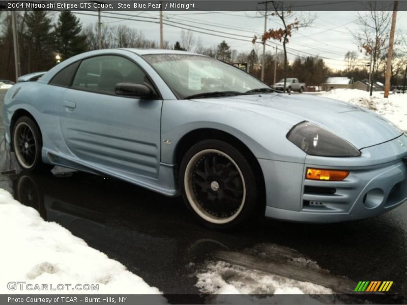 Steel Blue Pearl / Midnight 2004 Mitsubishi Eclipse GTS Coupe