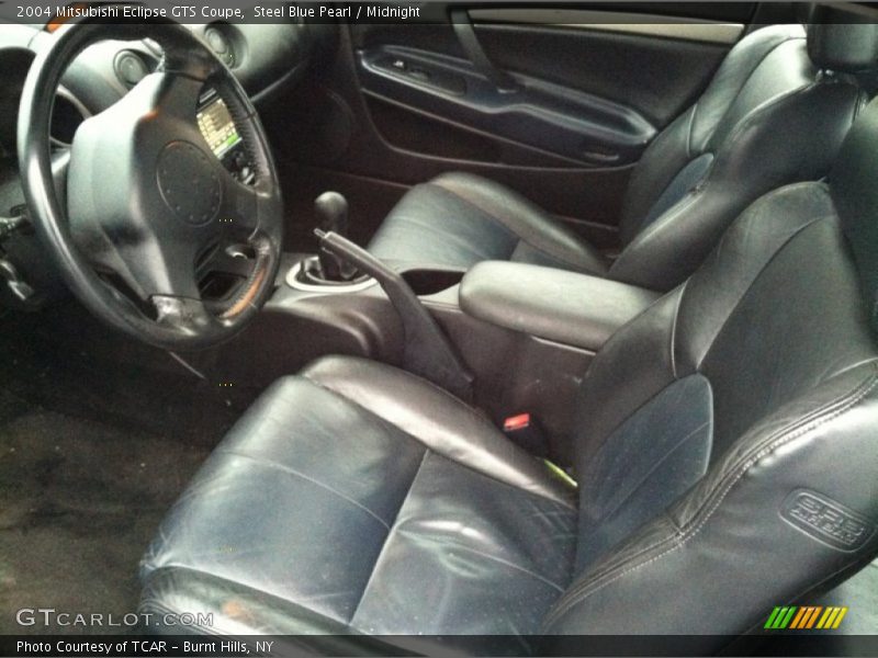 Steel Blue Pearl / Midnight 2004 Mitsubishi Eclipse GTS Coupe